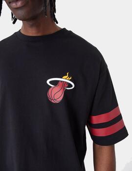Camiseta NEW ERA NBA ARCH GRAPHIC OS MIAMI HEAT - Black
