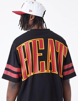 Camiseta NEW ERA NBA ARCH GRAPHIC OS MIAMI HEAT - Black