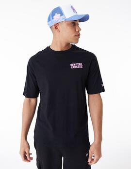 Camiseta NEW ERA MLB WORDMARK OS NEYYAN - Black/Pink