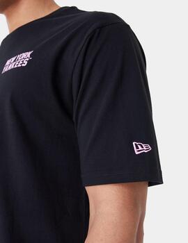 Camiseta NEW ERA MLB WORDMARK OS NEYYAN - Black/Pink