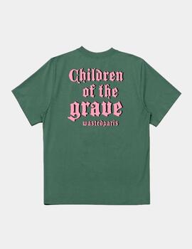 Camiseta WASTED PARIS GRAVE - Lichen Green