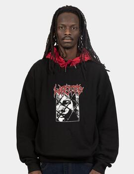 Sudadera Capucha WASTED PARIS TELLY WIRE - Black/Fire Red