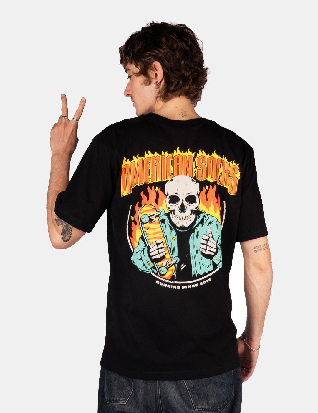 Camiseta AMERICAN SOCKS WELCOME TO HELL - Black