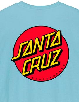 Camiseta SANTA CRUZ CLASSIC DOT CHEST - Sky Blue