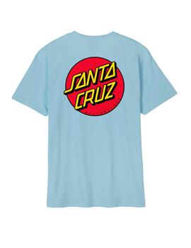 Camiseta SANTA CRUZ CLASSIC DOT CHEST - Sky Blue
