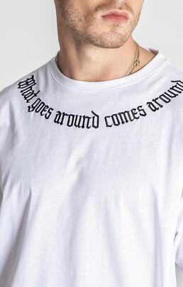 Camiseta GIANNI KAVANAGH KARMA OVERSIZED - Blanco