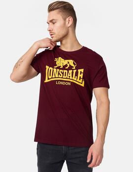 Camiseta LONSDALE LOGO - Vintage Oxblood