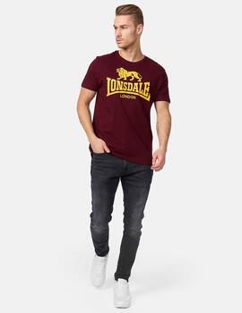 Camiseta LONSDALE LOGO - Vintage Oxblood