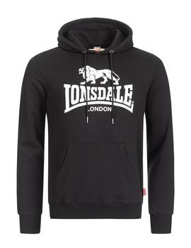 Sudadera Capucha LONSDALE FREMINGTON - Black/White