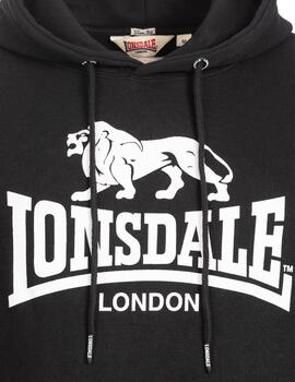 Sudadera Capucha LONSDALE FREMINGTON - Black/White