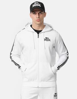 Sudadera Capucha Abierta LONSDALE BALNAKEIL - White/Black