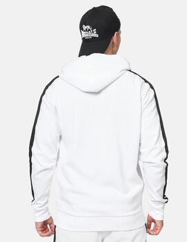 Sudadera Capucha Abierta LONSDALE BALNAKEIL - White/Black