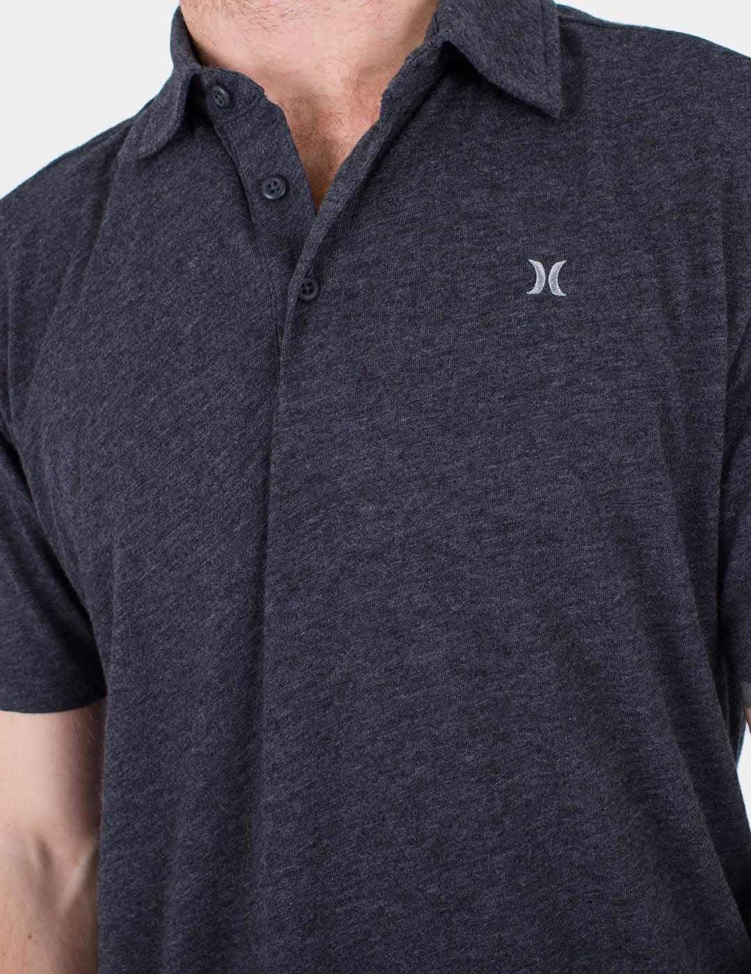 Polo HURLEY ACE VISTA - Black Heather