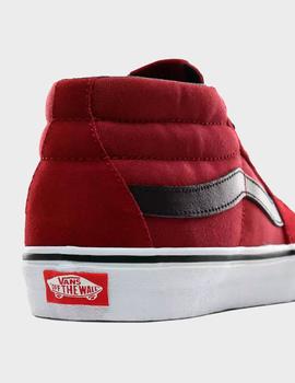 Zapatillas Vans SK8 MID - Biking red true white