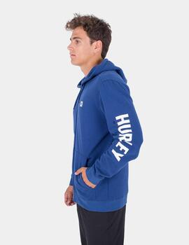 Sudadera Capucha Abierta HURLEY ICON BOXED - Blue Void