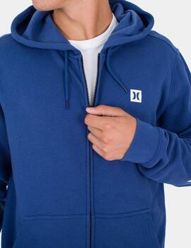Sudadera Capucha Abierta HURLEY ICON BOXED - Blue Void