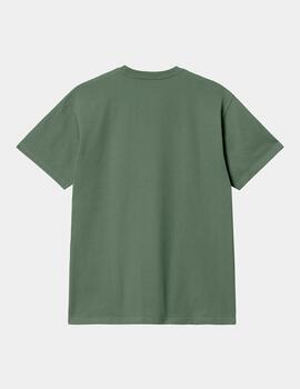 Camiseta CARHARTT CHASE - Duck Green/Gold