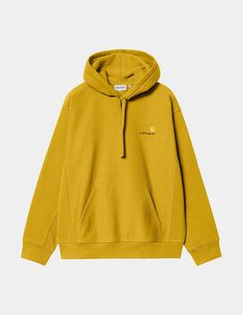 Sudadera Capucha CARHARTT WIP AMERICAN SCRIPT - Golden Olive