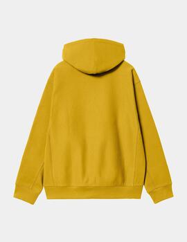 Sudadera Capucha CARHARTT WIP AMERICAN SCRIPT - Golden Olive