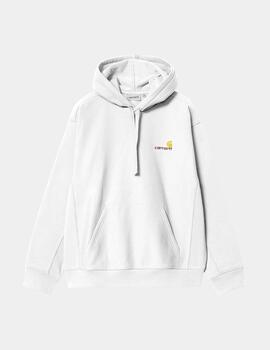 Sudadera Capucha CARHARTT WIP AMERICAN SCRIPT - White