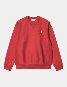 Sudadera Crew CARHARTT WIP AMERICAN SCRIPT - Tuscany