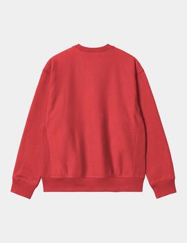 Sudadera Crew CARHARTT WIP AMERICAN SCRIPT - Tuscany