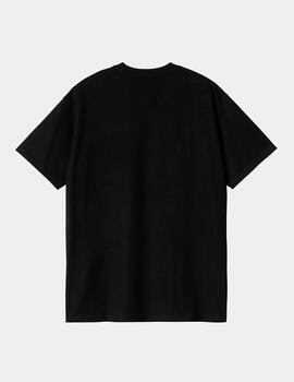 Camiseta CARHARTT AMOUR POCKET - Black/White