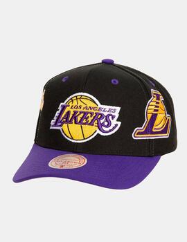 Gorra Mitchell & Ness OVERBITE PRO LAKERS - Black