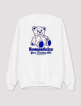 Sudadera Crew KAOTIKO LOVING BEAR - White