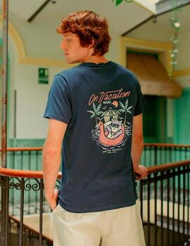 Camiseta KAOTIKO WASHED ON VACATION - Navy