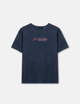 Camiseta KAOTIKO WASHED ON VACATION - Navy