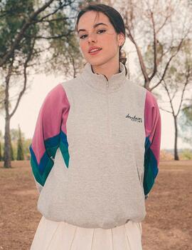 Sudadera Crew KAOTIKO NASHVILLE - Gray/Cherry/Grape