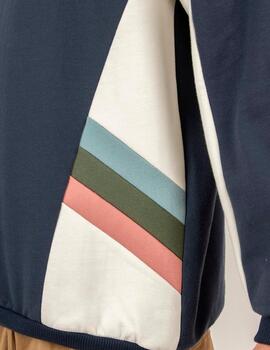 Sudadera Crew KAOTIKO MUNICH - Navy/Ivory