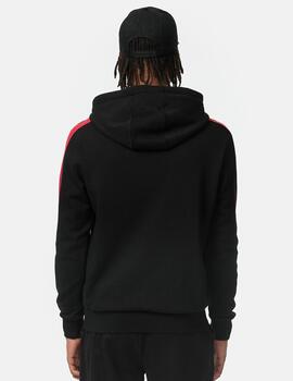 Sudadera Capucha LONSDALE LANGWELL - Black/White/Red