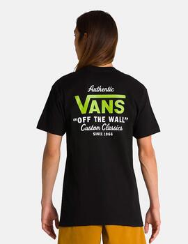 Camiseta VANS HOLDER ST CLASSIC- Black/Lime Green