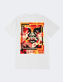 Camiseta Obey 3 FACE COLLAGE - White