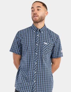 Camisa Lonsdale BRIXWORTH - Blue/White/Black