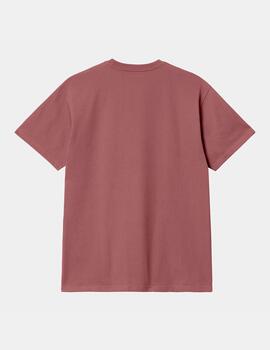 Camiseta CARHARTT CHASE - Dusty Fuchsia / Gold