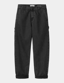 Pantalón CARHARTT WIP W' PIERCE - Black Stone Washed