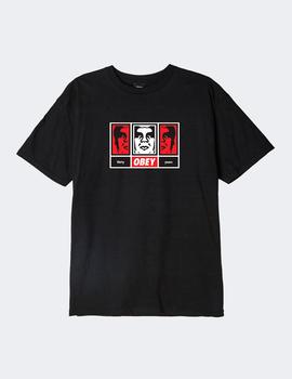 Camiseta OBEY 3 FACES 30 YEARS. - BLACK