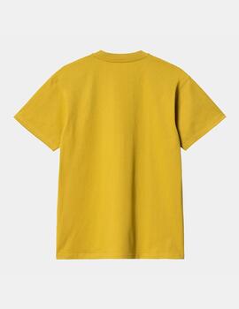 Camiseta CARHARTT AMERICAN SCRIPT - Golden Olive