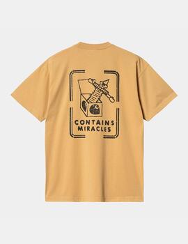 Camiseta CARHARTT WIP STAMP - Bourbon / Black