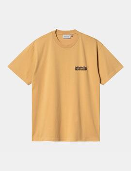 Camiseta CARHARTT WIP STAMP - Bourbon / Black