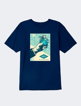 Camiseta Obey ROYAL TREATMENT - Azul marino