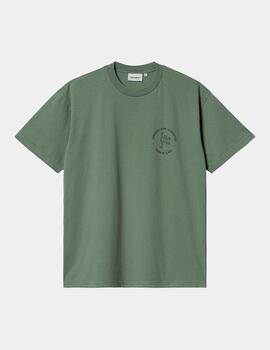 Camiseta CARHARTT WIP STAMP - Duck Green / Black Stone