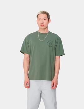 Camiseta CARHARTT WIP STAMP - Duck Green / Black Stone