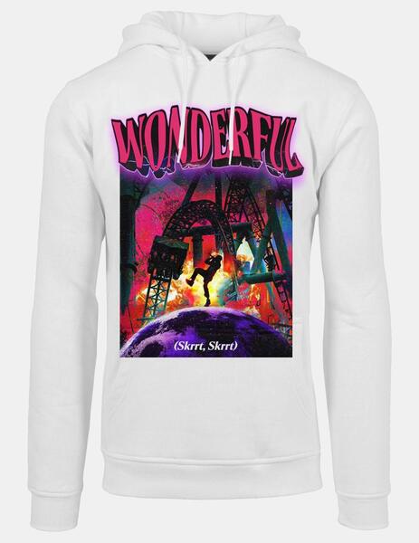 Sudadera MISTER TEE Capucha WONDERFUL White