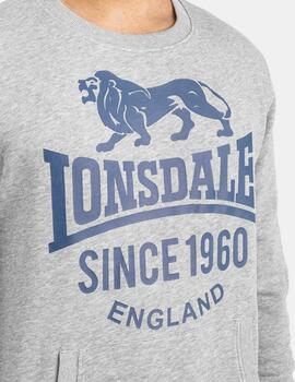 Sudadera Crew LONSDALE NOSS -Marl Grey/Navy