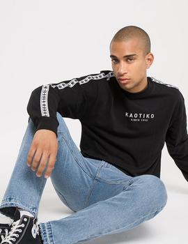 Camiseta Kaotiko  LOGOS - Negro