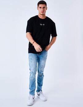 Camiseta PXP T231014 - Negro/Blanco
